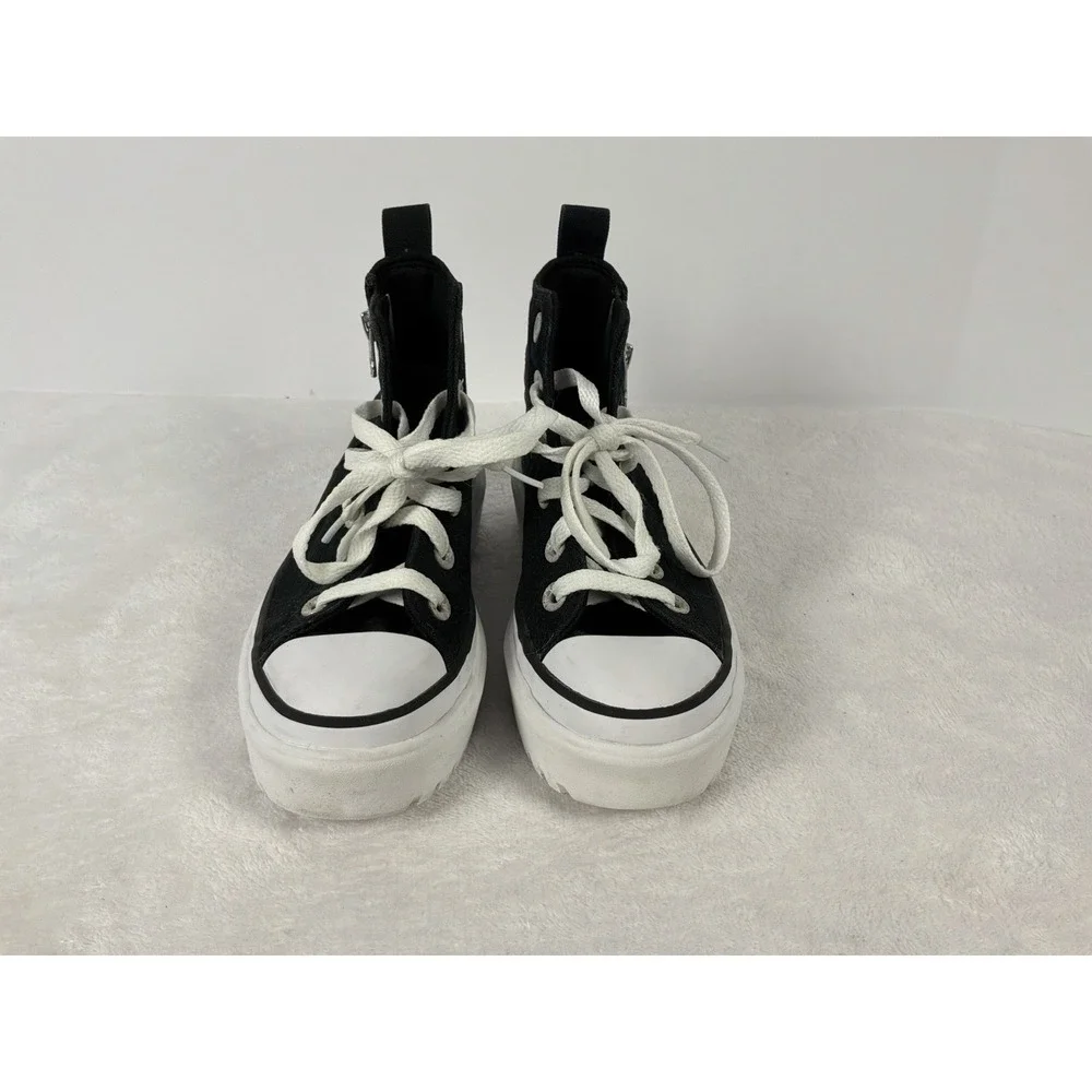 Converse Chuck Taylor All Star Lugged Lift Shoes High Top Zip Youth Sz 1